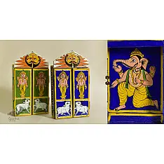 Kathanik . कथनिक ☀ Kaavad a Wooden Shrine - Ganesh { Single piece } ~ 5